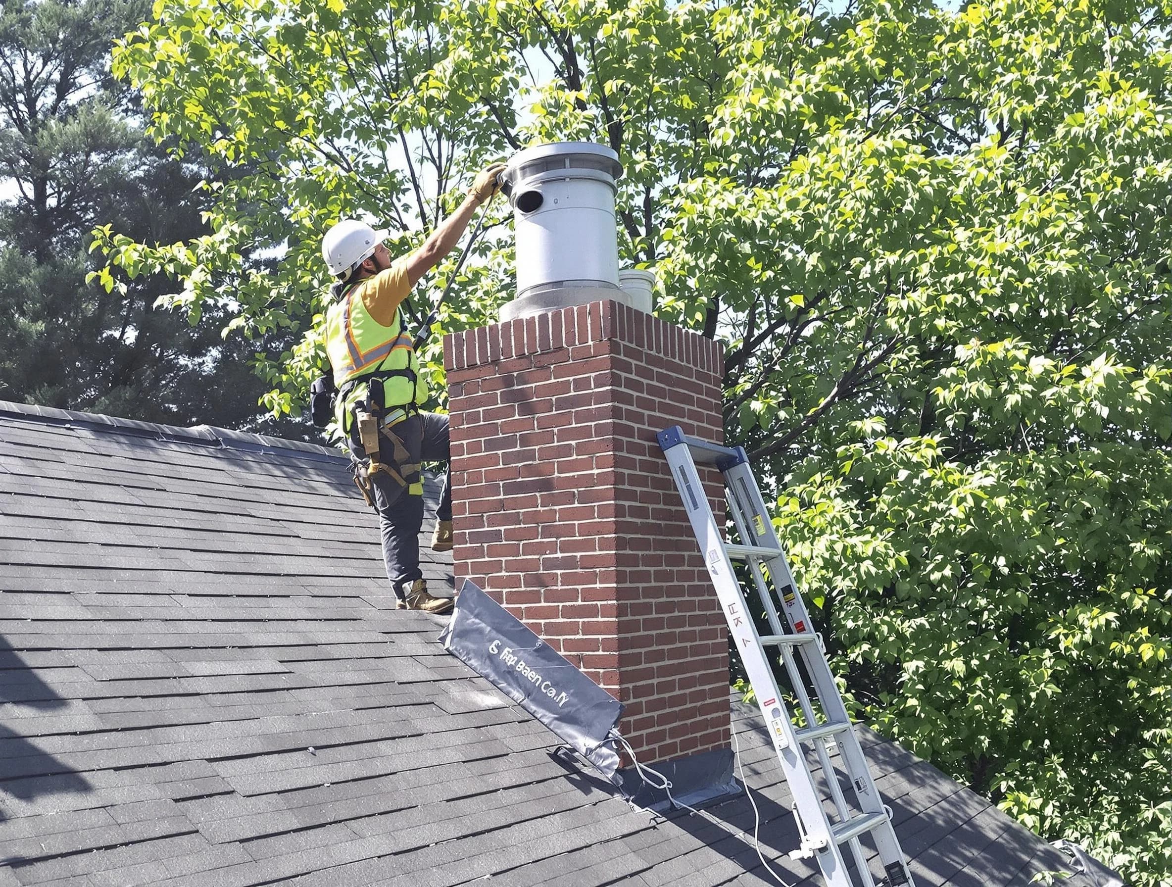 Chimney liner inspection by Plymouth Chimney Sweep in Plymouth, MA
