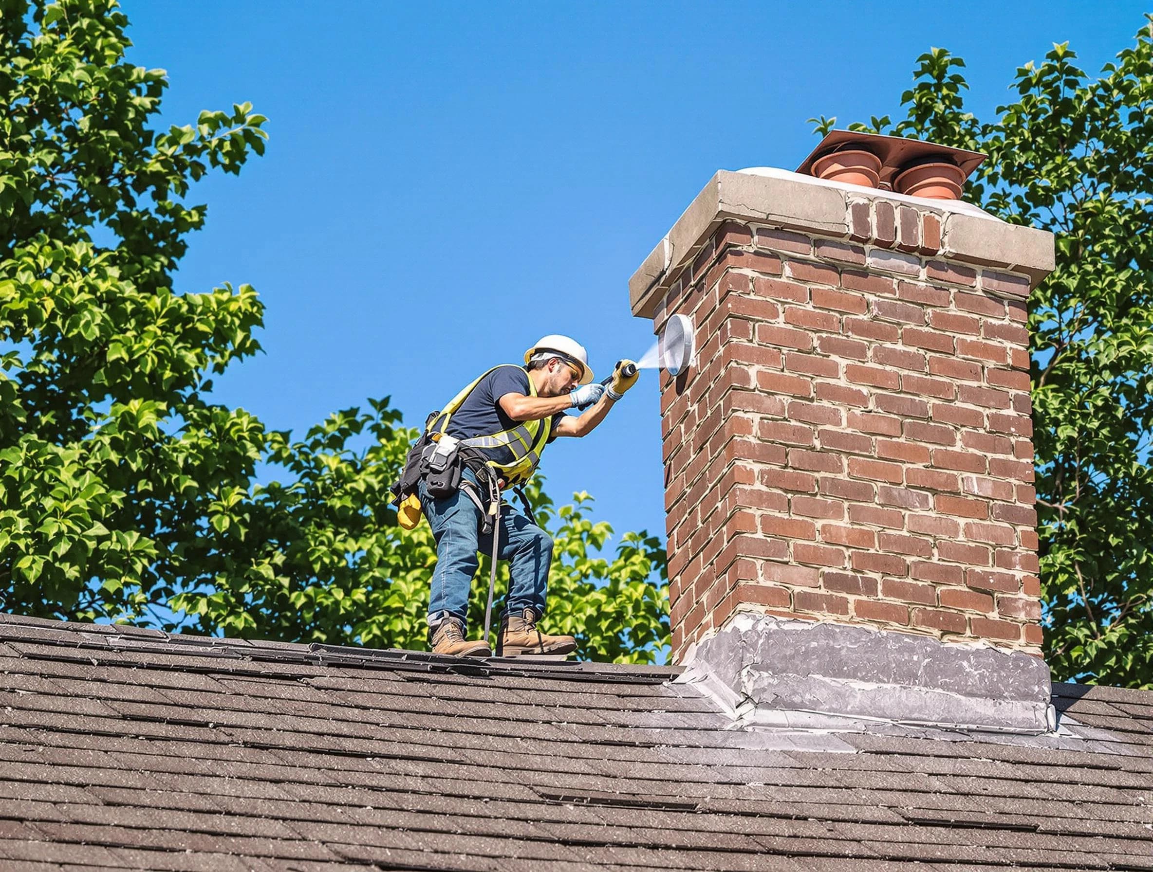 Plymouth Chimney Sweep performing an inspection with advanced tools in Plymouth, MA