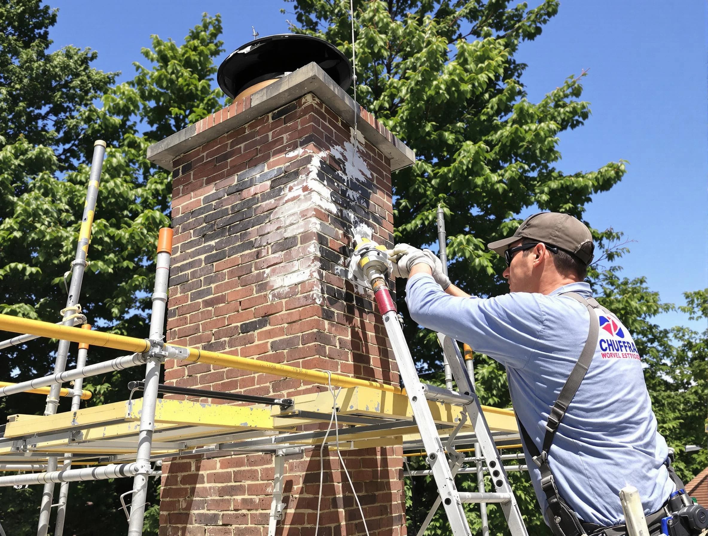 Structural chimney repair by Plymouth Chimney Sweep in Plymouth, MA