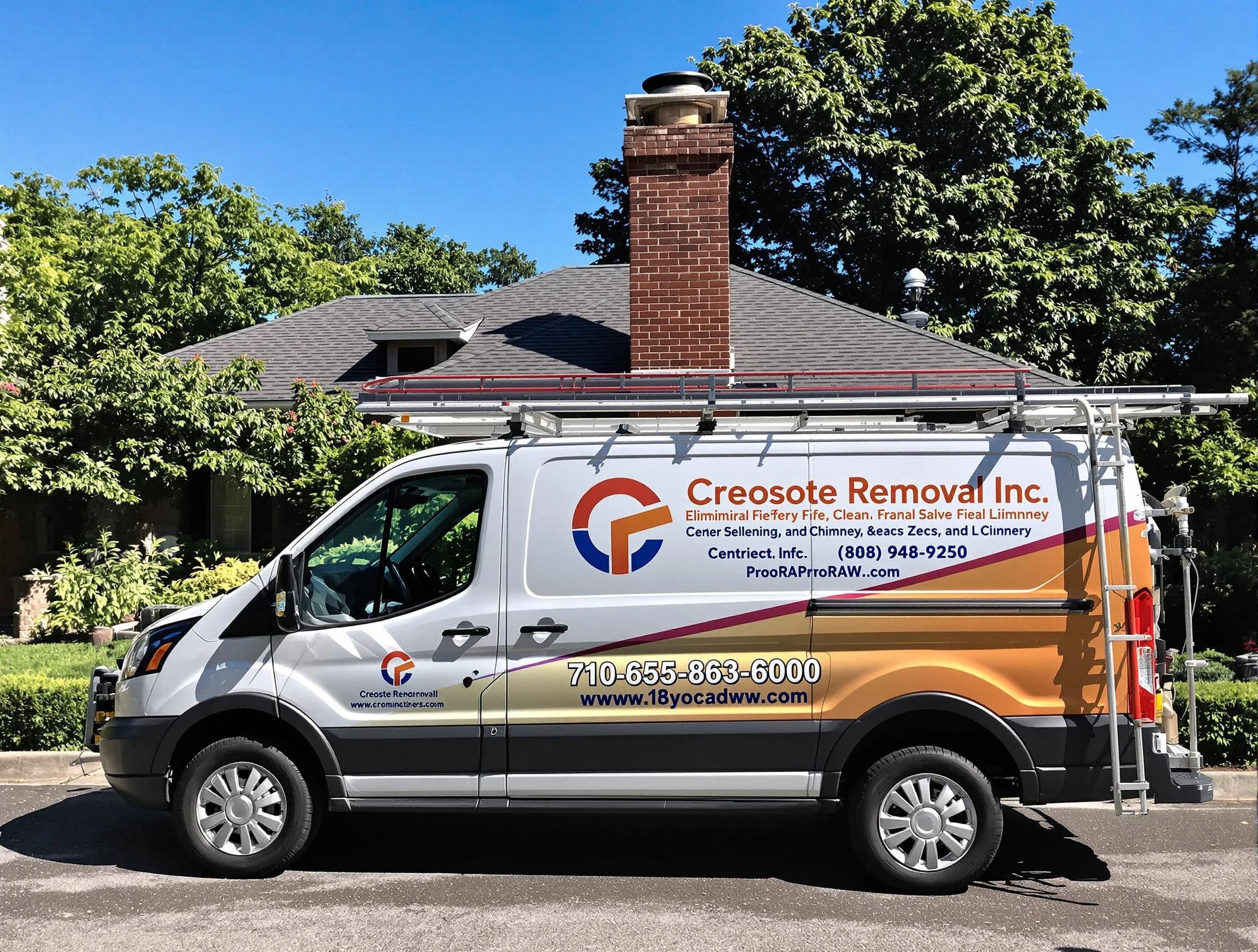 Plymouth Chimney Sweep technician removing creosote safely in Plymouth, MA