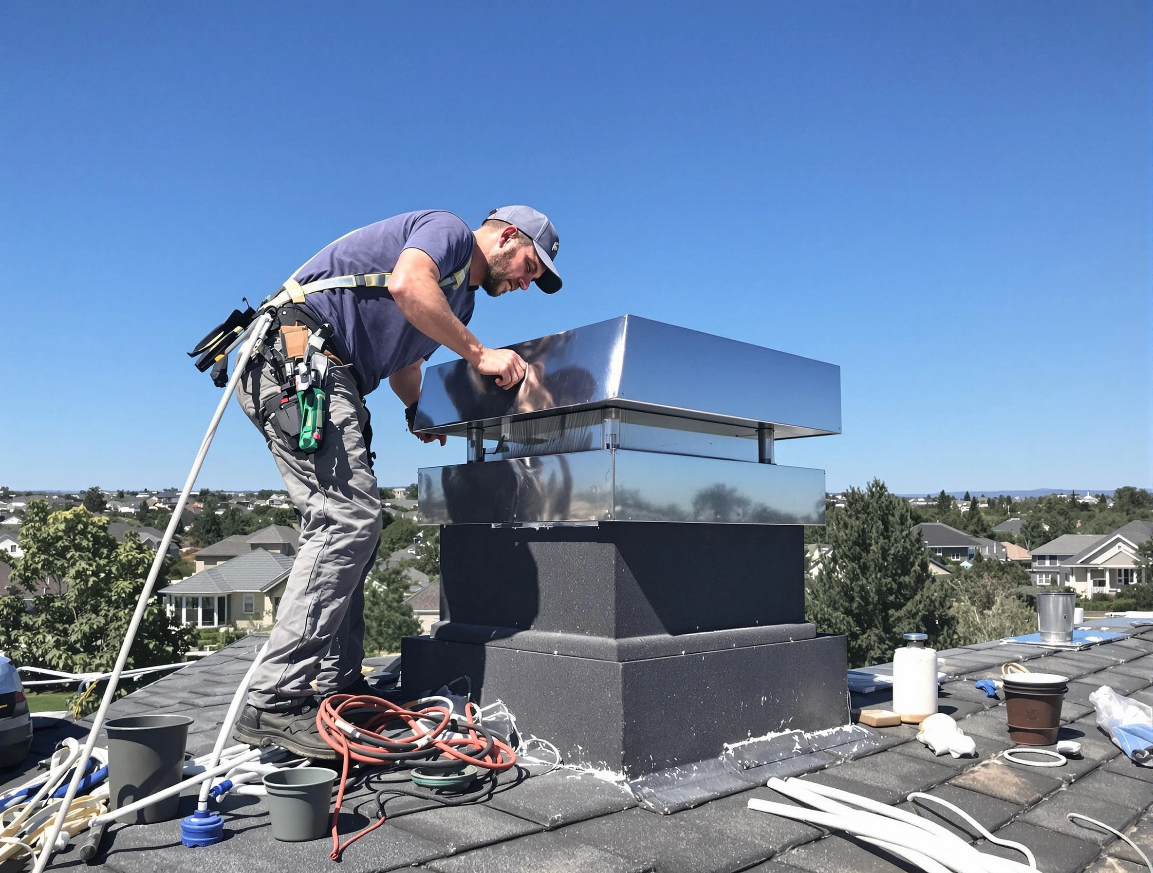Chimney Cap Services service in Plymouth, MA