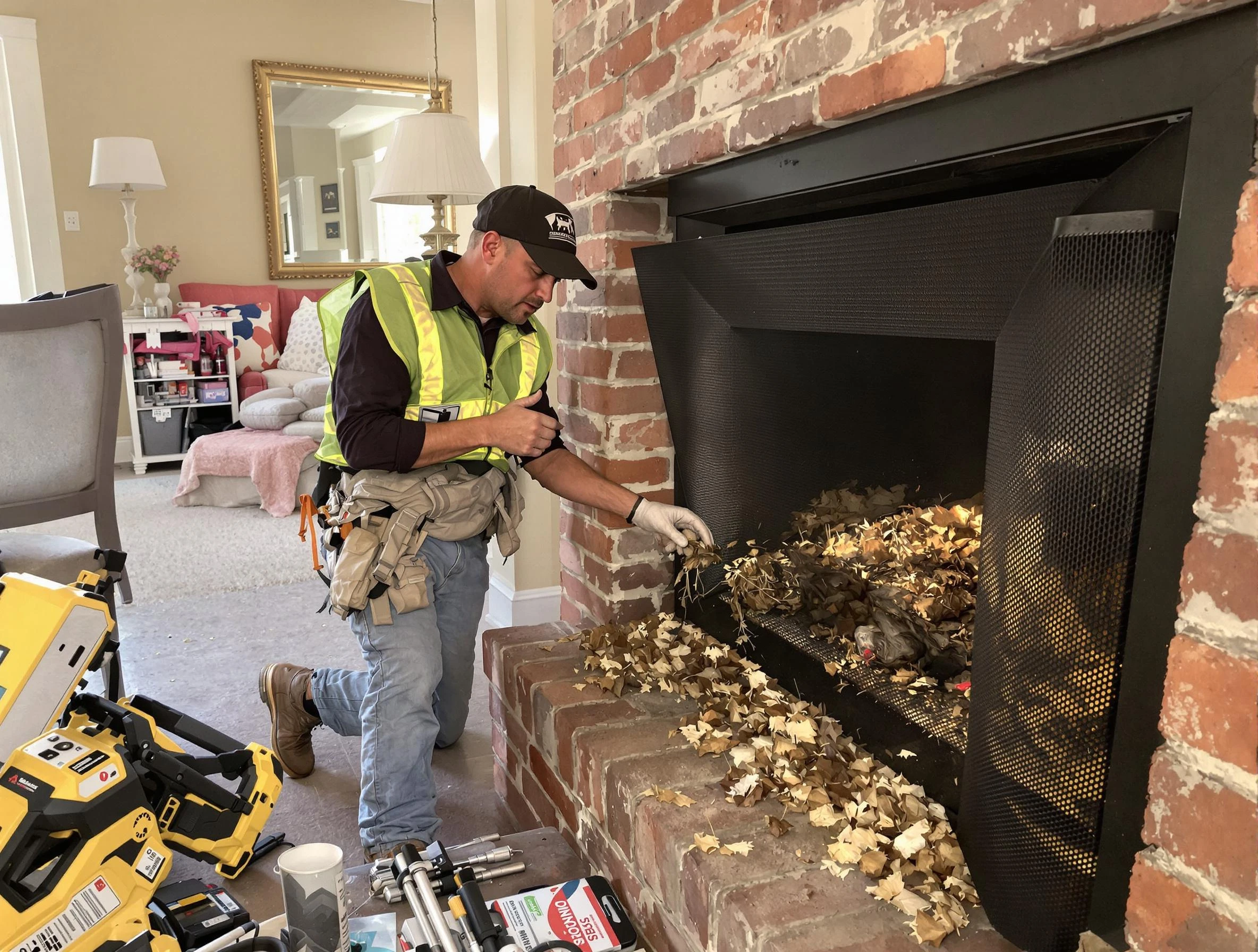 Safe screening installation by Plymouth Chimney Sweep in Plymouth, MA