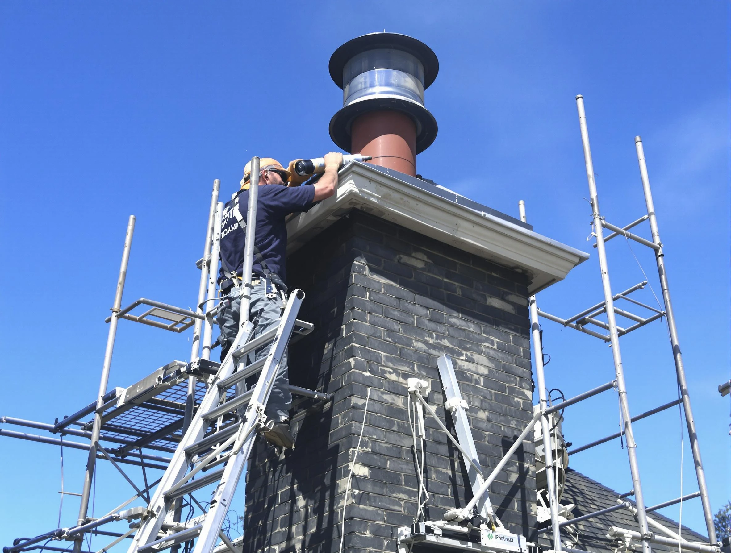 Sturdy chimney crown finished by Plymouth Chimney Sweep in Plymouth, MA